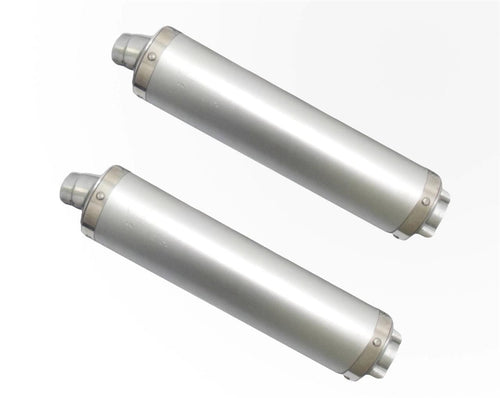 Ducati Monster 620 2002-2006 Endy Exhaust Dual (X2) Silencers Supra Silver