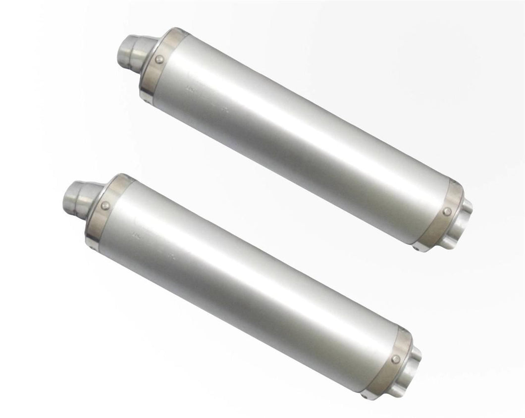 Honda XL1000 Varadero 1999-2011 Endy Exhaust Dual (X2) Silencers Supra Silver