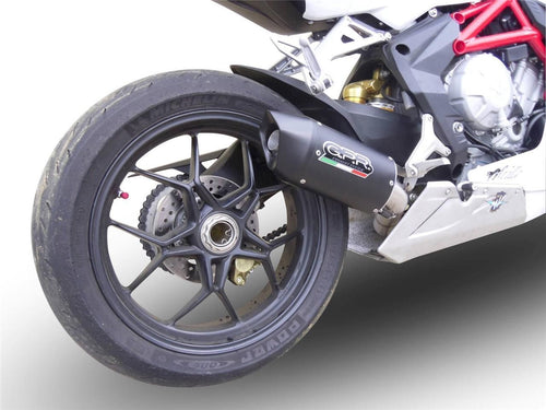 MV Agusta F3 675 2012-2016 GPR Exhaust Systems Furore Black Slipon Muffler New