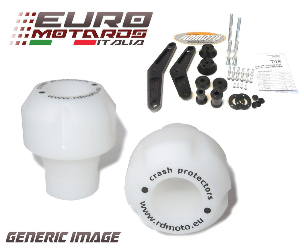 Honda VFR 1200F/DCT 2010-2018 RD Moto Crash Frame Sliders Protectors White