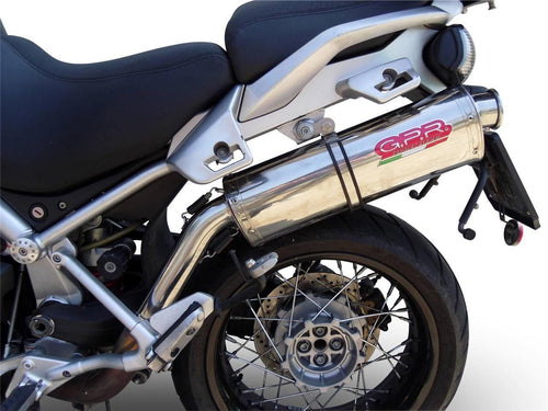 Moto Guzzi Stelvio 2012-2014 8V GPR Exhaust Systems Trioval Slipon Muffler & Cat
