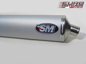 BMW R1150R Silmotor Exhaust Oval Alum Silencer With Mid Section Road Legal