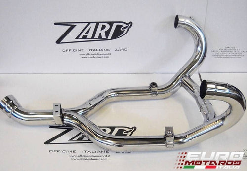 BMW R1200R 2011-2013 Zard Exhaust Steel Collectors Headers Mirror Polished +5HP