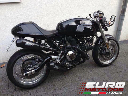 Ducati Paul Smart Sport Classic 1000 Zard Exhaust Full System Black Ceramic +4HP