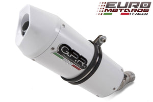 Aprilia Dorsoduro 750 2008-2014 GPR Exhaust Systems Dual Albus White Silencers