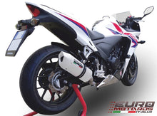 Load image into Gallery viewer, Aprilia Dorsoduro 750 2008-2014 GPR Exhaust Systems Dual Albus White Silencers