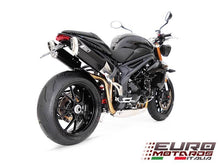 Load image into Gallery viewer, Triumph Speed Triple 2011-2015 Zard Dual Penta Black Slipon Silencers +4HP
