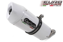 Load image into Gallery viewer, Suzuki GSX650F 2008-2014 GPR Exhaust Systems Albus White Slipon Silencer