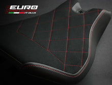 Load image into Gallery viewer, Luimoto Suede Diamond Quilt Rider Seat Cover /Gel For Ducati 1299 Panigale