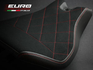 Luimoto Suede Diamond Quilt Rider Seat Cover /Gel For Ducati 1299 Panigale