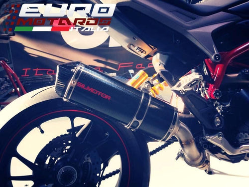 Ducati Hypermotard 821 Silmotor Exhaust Slipon Silencer Carbon Road Legal