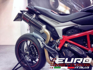 Ducati Hypermotard 821 Silmotor Exhaust Slipon Silencer Carbon High Mount Kit