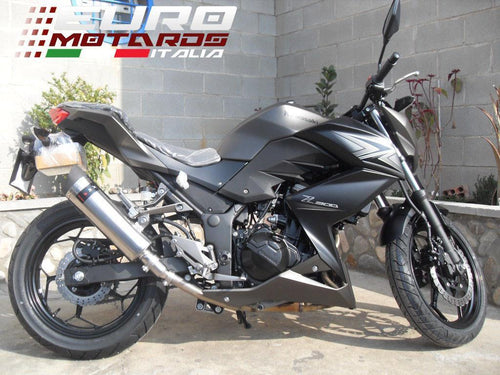 Kawasaki Z300 Endy Exhaust XR-3 Slipon Silencer Road Legal