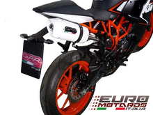 Load image into Gallery viewer, KTM RC 125 200 14-16 GPR Exhaust Albus White Silencer Road Legal High Mount Kit