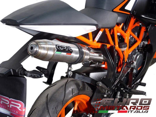 KTM RC 125 2014-2016 GPR Exhaust Slipon Silencer High Mount Deeptone Inox New