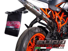 Load image into Gallery viewer, KTM RC 125 200 2014-16 GPR Exhaust Deeptone Steel Silencer Road Legal High Mount