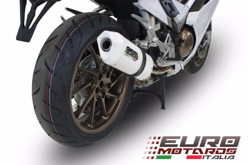 Honda VFR 800 2014-2015 GPR Exhaust Albus White Silencer Muffler Road Legal
