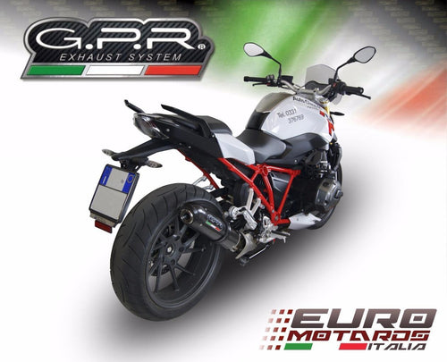 BMW R1200R LC 2015-2018 GPR Exhaust Pandemonium Carbon Fiber Silencer Road Legal