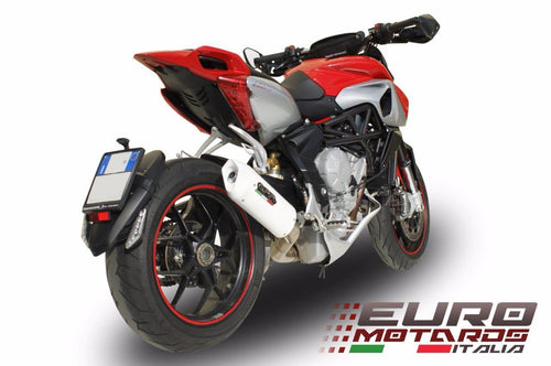 MV Agusta Rivale 800 2014-16 GPR Exhaust Albus White Slipon Silencer Road Legal