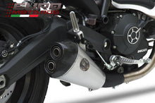 Load image into Gallery viewer, Ducati Scrambler Zard Exhaust Low Mount Slipon Silencer Carbon Cap &amp; DB Killer