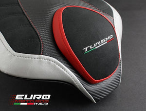 Luimoto Suede Seat Covers Front & Rear For MV Agusta Turismo Veloce 800 2014-19