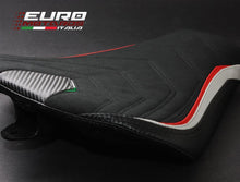 Load image into Gallery viewer, Luimoto Team Italia Suede Seat Covers Set For MV Agusta F3 675 800 2012-2018