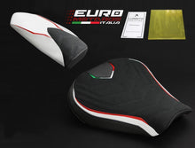 Load image into Gallery viewer, Luimoto Team Italia Suede Seat Covers Set For MV Agusta F3 675 800 2012-2018