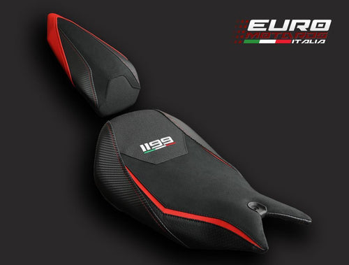 Luimoto Veloce Tec-Grip Suede Seat Covers Set Front & Rear Ducati 1199 Panigale