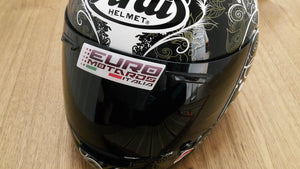 Euro Motards Gel Dome Sticker Red For Fairings ZX6 ZX10R Ninja 300R CBR 600RR