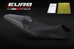 Luimoto Team Italia Tec-Grip Suede Seat Cover For Aprilia Shiver 750 2010-2020