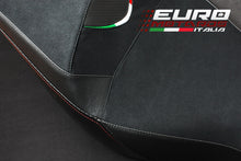 Load image into Gallery viewer, Luimoto Team Italia Tec-Grip Suede Seat Cover For Aprilia Shiver 750 2010-2020