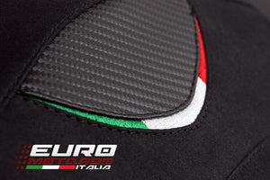 Luimoto Team Italia Tec-Grip Suede Seat Cover For Aprilia Shiver 750 2010-2020