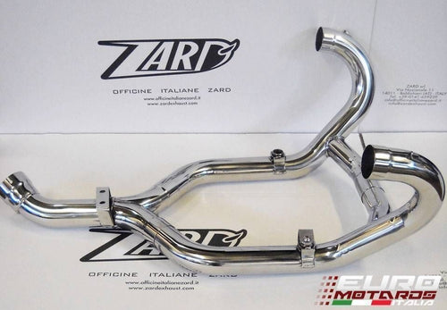 BMW R1200R 2009-2010 Zard Exhaust Steel Collectors Headers Mirror Polished +5HP