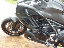 Load image into Gallery viewer, Ducati Diavel 2011-2019 RD Moto Crash Frame Sliders Protectors Black D7S-SL01-K