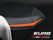 Load image into Gallery viewer, Luimoto Suede Tec-Grip Seat Covers Front and Rear New For KTM 390 Duke 2013-2016