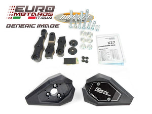 Kawasaki ER-6N 2012-2016 RD Moto Crash Frame Sliders Protectors Black K30S-SL01K