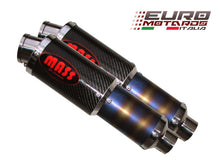 Load image into Gallery viewer, MassMoto Exhaust Dual Silencers M1 Carbon New Moto Guzzi Griso 1200 4V