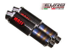 Load image into Gallery viewer, MassMoto Exhaust Dual Silencers M1 Carbon New Moto Guzzi Griso 1100 2005-2008
