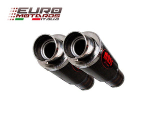 MassMoto Exhaust Dual Silencers M1 MotoGP Style Carbon Moto Guzzi Griso 1200 8V