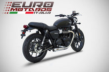 Load image into Gallery viewer, Triumph Street Twin 2016-2019 Zard Exhaust Dual Slipon Silencers Inox Low -3.8Kg