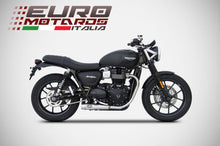 Load image into Gallery viewer, Triumph Street Twin 2016-2019 Zard Exhaust Dual Slipon Silencers Inox Low -3.8Kg