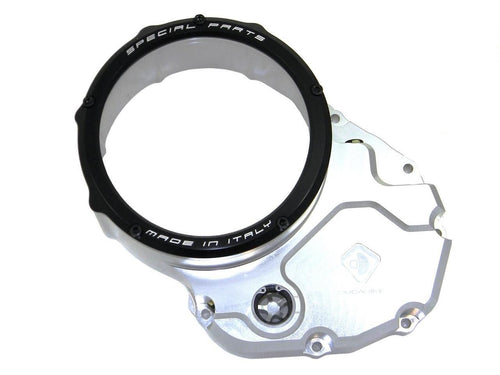 Ducabike Clear Clutch Cover Sil/Blk Ducati Diavel Hypermotard 796 SF 848