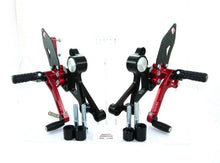 Load image into Gallery viewer, Ducabike Adjustable Rearsets Red Ducati Monster 696 795 796 1100