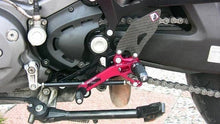 Load image into Gallery viewer, Ducabike Adjustable Rearsets Red Ducati Monster 696 795 796 1100