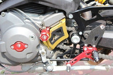 Load image into Gallery viewer, Ducabike Billet Carbon Sprocket Cover Gold Ducati Hypermotard Monster 848 1198