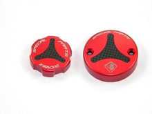 Load image into Gallery viewer, Ducabike Brake &amp; Clutch Caps Red Ducati 1199 Panigale 848 1098 1198 Hypermotard
