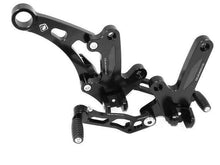 Load image into Gallery viewer, Ducabike Adjustable Rearsets Black Ducati Diavel 1200