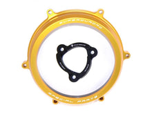 Load image into Gallery viewer, Ducabike Clear Clutch Cover &amp; Spring Retainer Ducati 959 1199 1299 Panigale GOLD