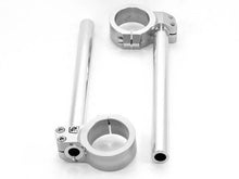 Load image into Gallery viewer, Ducabike Variable Clipons Handlebars 53mm Ducati 748 916 996 998 749 999 Silver