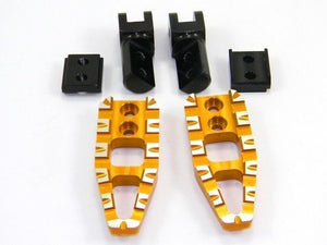 Ducabike Adjustable Foot Pegs Gold Ducati Diavel Hypermotard Multistrada Monster